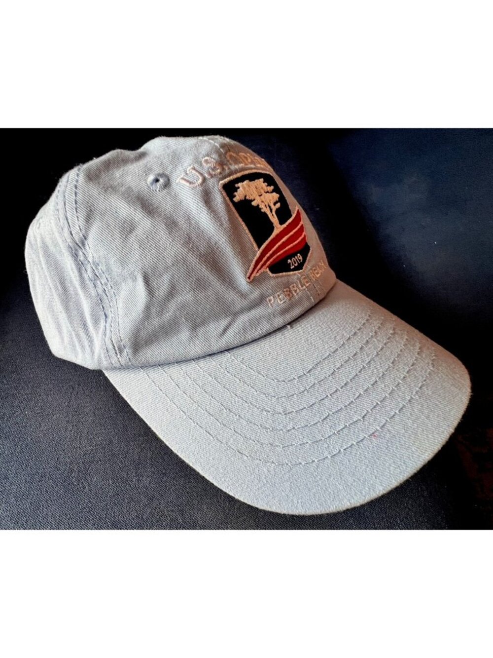 US Open GOLF PEBBLE BEACH 2019 US Golf Association USGA Strapback Hat Cap Blue